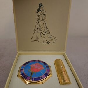 Limited Edition BELLE Disney Princess Signature Compact Series in Gold and Cream